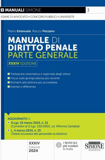 diritto penale parte generale simone 2024