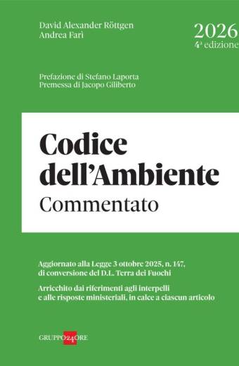 Codice dell'ambiente Il Sole 24 Ore Commentato 2026
