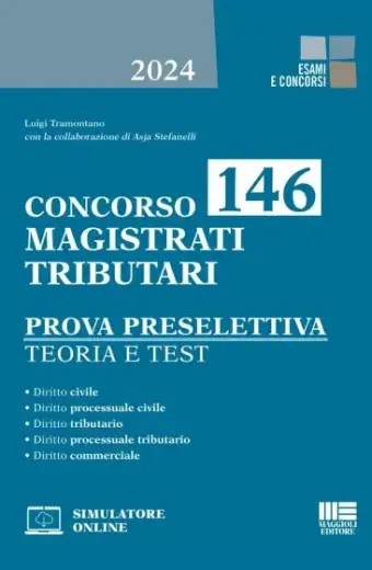 concorso 146 magistrati tributari prova preselettiva maggioli