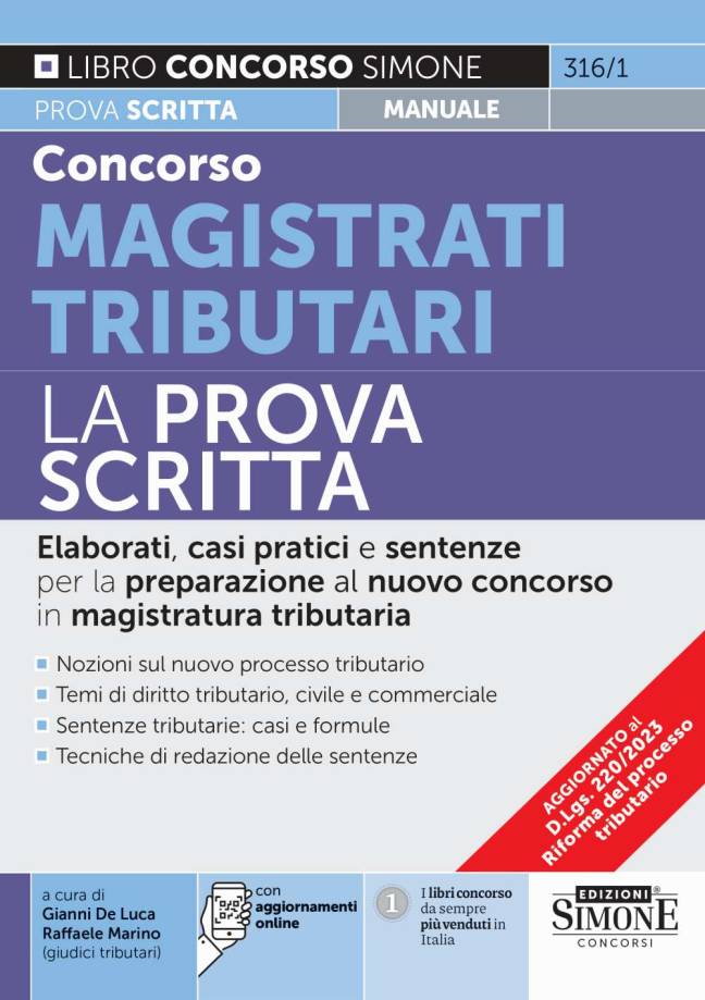 concorso magistrati tributari la prova scritta