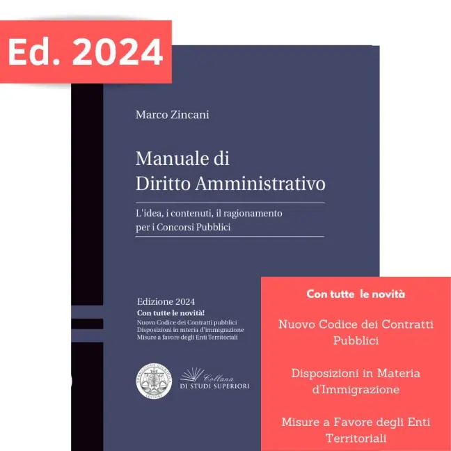 Manuale Superiore di Diritto Amministrativo -Ed. 2024
