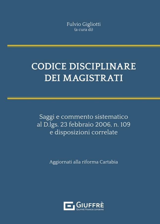 CODICE DISCIPLINARE DEI MAGISTRATI