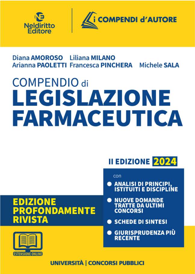 Compendio di Legislazione FARMACEUTICA 2024