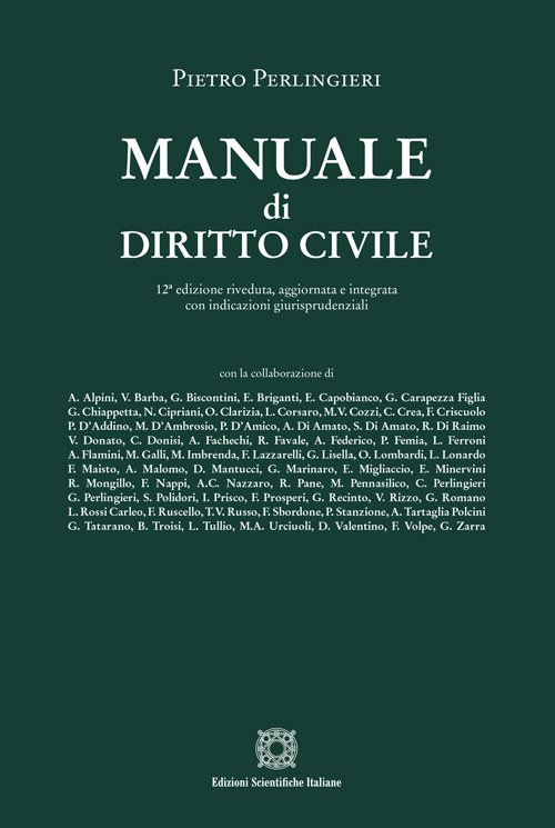 Manuale di diritto civile Perlingeri XII edizione