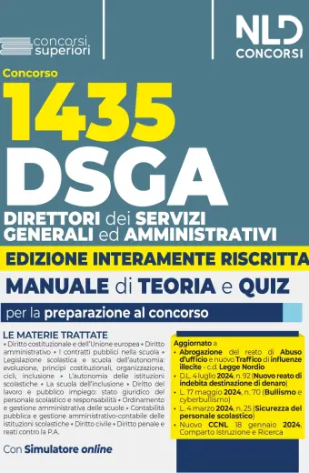 concorso 1435 DSGA NLD 2024