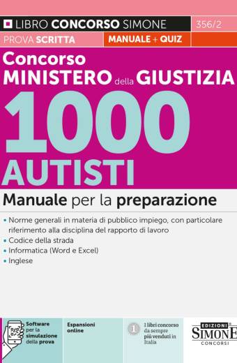 Concorso Ministero della Giustizia 1000 Autisti – Manuale