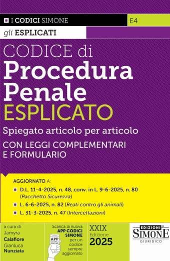 Codice di Procedura Penale Esplicato 2025