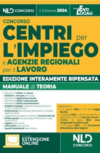 Manuale per i Concorsi nei Centri per l'impiego e Agenzie Regionali per il Lavoro