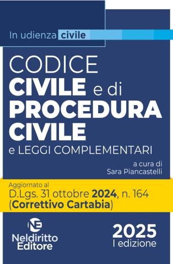 Codice civile e di procedura civile aggiornato al Decreto Correttivo Cartabia D.Lgs. 31 ottobre 2024, n. 164