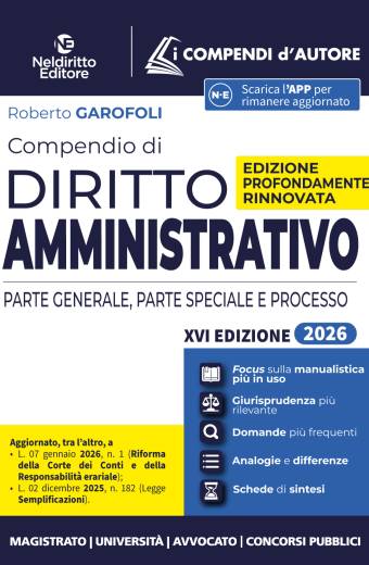 Compendio Di Diritto Amministrativo Nel Diritto 2026