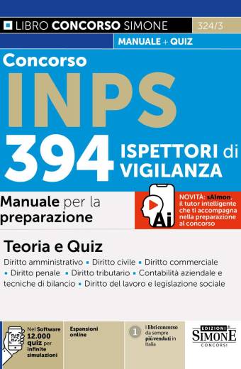 Concorso INPS 394 Ispettori di Vigilanza – Manuale