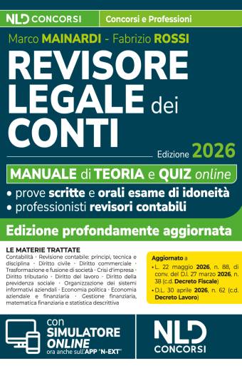 Revisore legale dei Conti Manuale con teoria e Quiz 2026 per l'Esame di Abilitazione