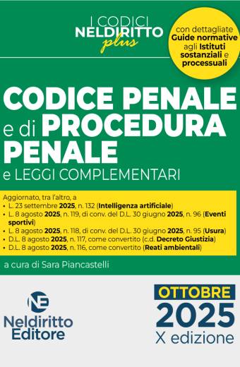 Codice penale e di procedura penale Plus Ottobre 2025