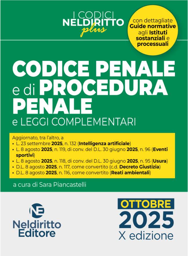 Codice penale e di procedura penale Plus Ottobre 2025