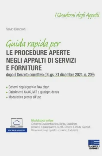 Guida rapida per le procedure aperte negli appalti di servizi e forniture