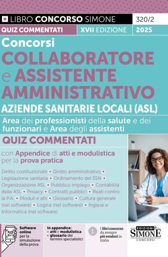 Concorsi Collaboratore e Assistente Amministrativo Aziende Sanitarie Locali (ASL) – Quiz Commentati