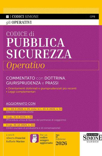 Codice di Pubblica Sicurezza Operativo 2026