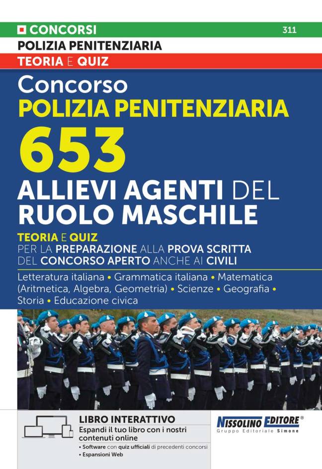 Concorso polizia penitenziaria 653 Allievi agenti del ruolo maschile – Teoria e quiz