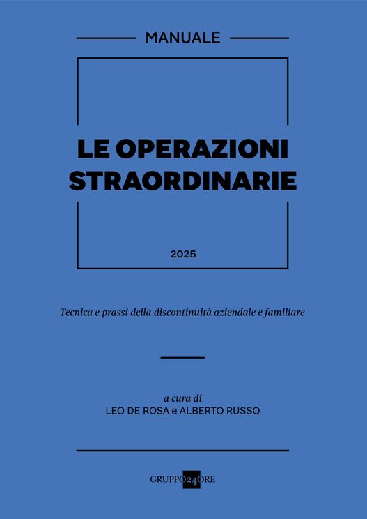 Manuale Le Operazioni straordinarie 2025