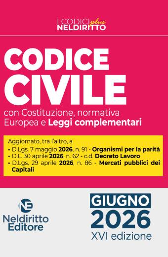 Codice Civile normativo Plus 2026 II edizione giugno