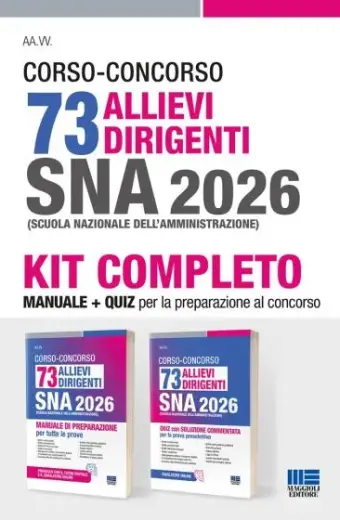 Corso-Concorso 73 Allievi dirigenti SNA 2026 - Kit completo