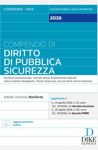 Compendio di Diritto di Pubblica Sicurezza 2026