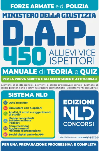 Concorso 450 Viceispettori Polizia Penitenziaria Manuale di Teoria